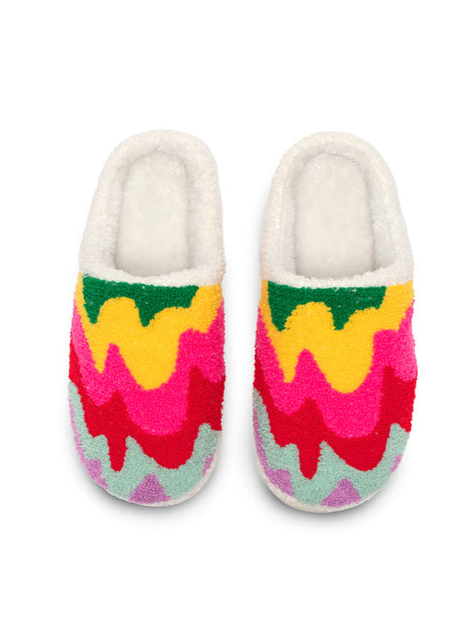 Wavy Rainbow Slipper